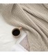 Cozy Wool Blanket Neutral Colors 130x170cm coll. Aria Cream