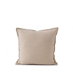 Coussin Décoratif en Laine Naturelle 50x50cm Coll. Sagara Beige