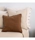 Natural Wool Decorative Cushion 50x50cm Coll. Sahara Brown