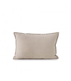 Coussin Décoratif en Laine Naturelle 60x40cm Coll. Sagara Beige