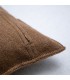 Natural Wool Decorative Cushion 60x40cm Coll. Sahara Brown