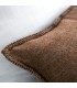 Coussin Décoratif en Laine Naturelle 60x40cm Coll. Sahara Marron