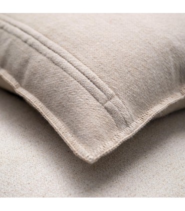 Coussin Décoratif en Laine Naturelle 60x60cm Coll. Sagara Beige