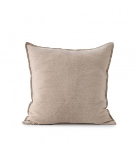 Coussin Décoratif en Laine Naturelle 60x60cm Coll. Sagara Beige