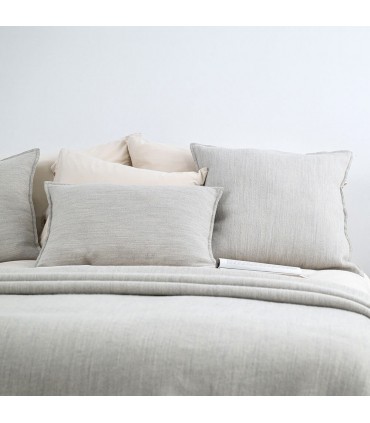 Cuscino Decorativo Naturale in Lana 60x60cm Coll. Sahara Grigio