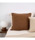 Natural Wool Decorative Cushion 60x60cm Coll. Sahara Brown