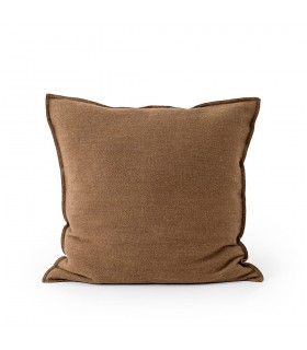 Natural Wool Decorative Cushion 60x60cm Coll. Sahara Brown