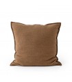 Coussin Décoratif en Laine Naturelle 60x60cm Coll. Sahara Marron