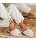 Elegant Sheepskin Slippers for Women Zen Panna N°37