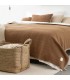 Warm and Soft Wool Cushion with Fringe 60x40cm Coll. Savana Hazelnut