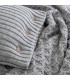 Refined Mountain Style Blanket in Wool 130x180cm Coll. Chalet Dufor Grey