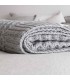 Refined Mountain Style Blanket in Wool 130x180cm Coll. Chalet Dufor Grey