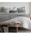 Refined Mountain Style Blanket in Wool 130x220cm Coll. Chalet Dufor Grey