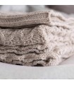 Couverture en Laine Style Montagne Raffiné 130x180cm Coll. Chalet Dufor Beige