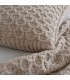 Coussin Doux en Laine Style Montagne 60x40cm Coll. Chalet Dufor Beige