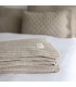 Mountain Style Double BedCover in Wool 220x240cm Coll. Chalet Dufor Beige