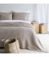 Mountain Style Double BedCover in Wool 220x240cm Coll. Chalet Dufor Beige