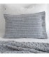 Coussin Doux en Laine Style Montagne 60x40cm Coll. Chalet Dufor Gris