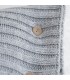 Morbido Cuscino in Stile Montagna in Lana 70x50cm Coll. Chalet Dufor Grigio