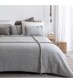 Classic Winter Wool Blanket 180x240cm Coll. Zola Light Grey