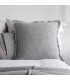 Classic Winter Decorative Cushion in Wool 60x60cm Coll. Zola Light Grey