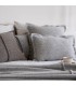 Classic Winter Decorative Cushion in Wool 60x60cm Coll. Zola Light Grey