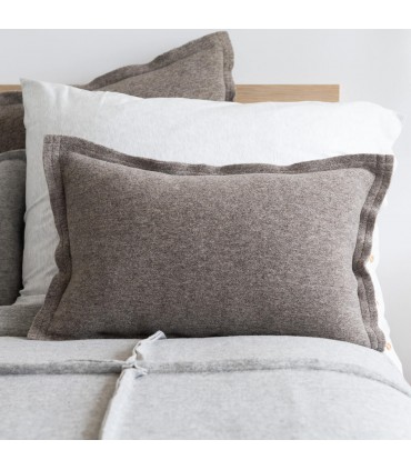 Coussin Décoratif d'Hiver Classique en Laine 60x40cm Coll. Zola Beige