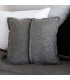 Classic Winter Decorative Cushion in Wool 50x50cm Coll. Zola Dark Grey