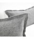 Classic Winter Decorative Cushion in Wool 90x50cm Coll. Zola Grey