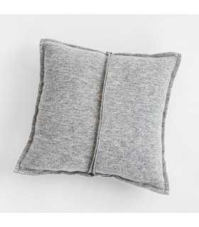 Classic Winter Decorative Cushion in Wool 50x50cm Coll. Zola Light Grey