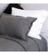 Classic Winter Decorative Cushion in Wool 60x40cm Coll. Zola Grey