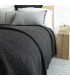 Classic Winter Wool Blanket 180x240cm Coll. Zola Dark Grey