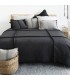 Classic Winter Wool Blanket 180x240cm Coll. Zola Dark Grey