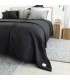 Classic Winter Wool Blanket 260x240cm Coll. Zola Dark Dark Grey