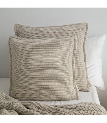 Coussin Decoratif Doux en Laine 50x50cm Coll. Aria Creme'