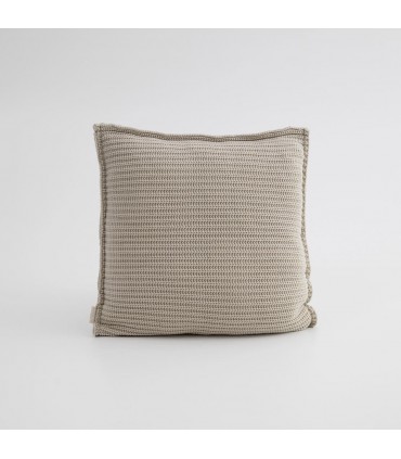 Coussin Decoratif Doux en Laine 60x60cm Coll. Aria Creme'
