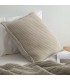 Coussin Decoratif Doux en Laine 60x60cm Coll. Aria Creme'