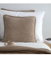 Coussin Decoratif Doux en Laine 50x50cm Coll. Aria Beige