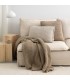 Coussin Decoratif Doux en Laine 50x50cm Coll. Aria Beige