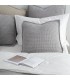 Coussin Decoratif Doux en Laine 50x50cm Coll. Aria Gris