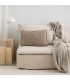 Coussin Decoratif Doux en Laine 60x40cm Coll. Aria Beige