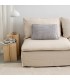 Soft Decorative Wool Cushion 60x40cm coll. Aria Grey