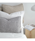 Coussin Decoratif Doux en Laine 60x40cm Coll. Aria Gris