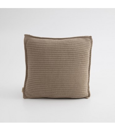 Soft Decorative Wool Cushion 60x60cm coll. Aria Beige