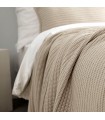 Cozy Double Bedcover in Wool 220x260cm coll. Aria Cream