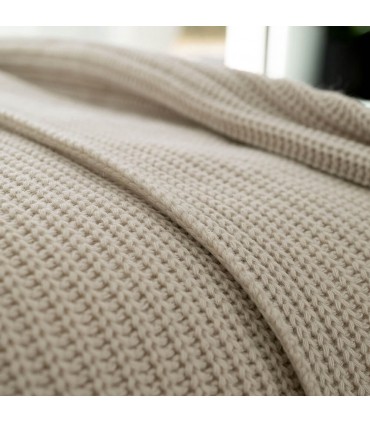 Couvrelit Double Douillette en Laine 220x260cm Coll. Aria Crème