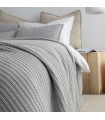 Cozy Double Bedcover in Wool 220x260cm coll. Aria Grey