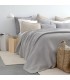 Cozy Double Bedcover in Wool 220x260cm coll. Aria Grey