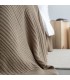 Copriletto Matrimoniale Accogliente in Lana 220x240cm coll. Aria Beige