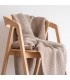 Thick and Soft Wool Blanket 130x180cm Coll. Stella Dark Beige